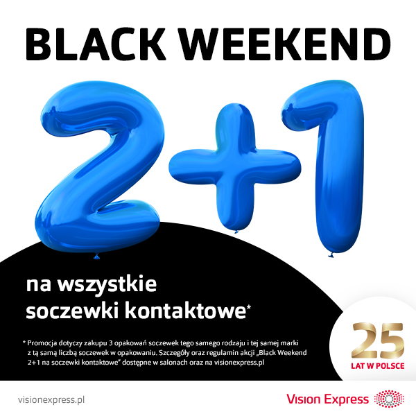 VISION EXPRESS – Black Weekend, takiej okazji nie możesz przeOczyć!